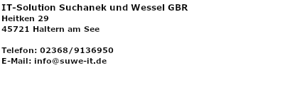 adresse impressum